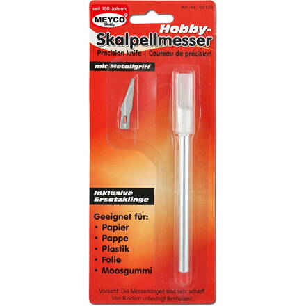 Meyco hobby skalpel s kovovou rukoväťou