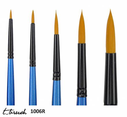 T-brush 1006R - okrúhly štetec, syntetický