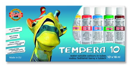 Temperové farby Koh-i-noor, 10x16ml