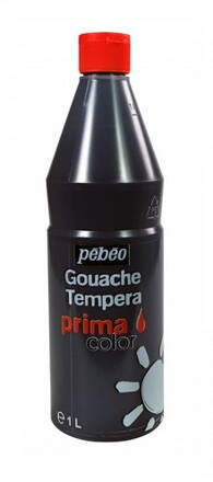 Pébéo temperová farba - čierna, 1000ml