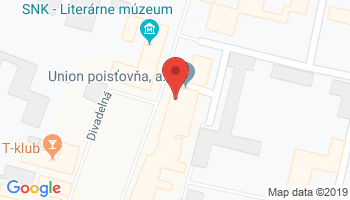 Google map: M. R. Štefánika 64/A Martin